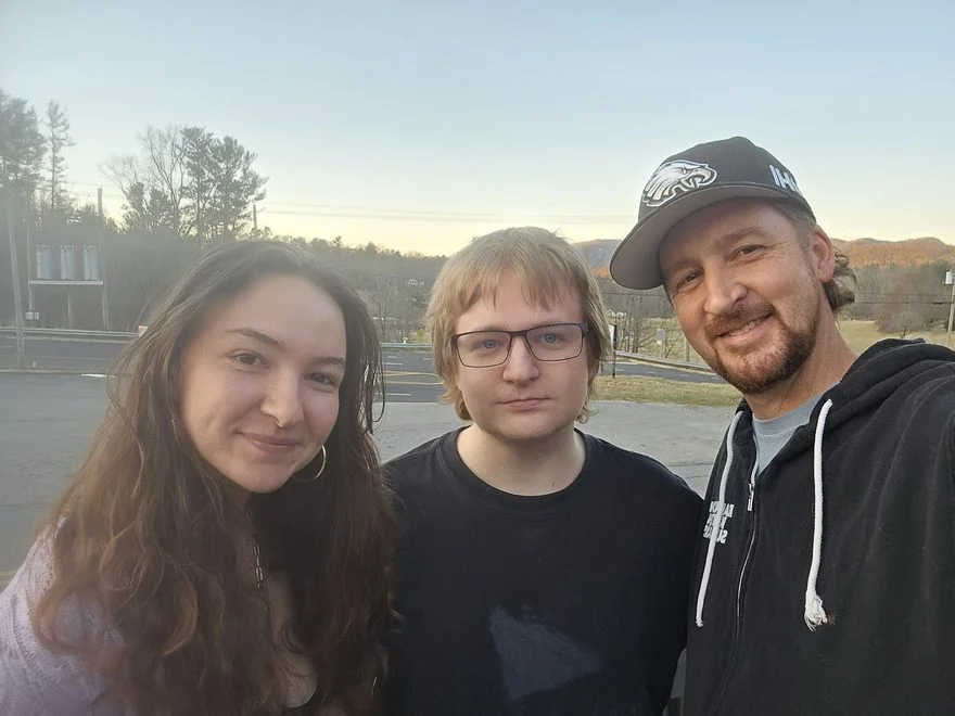 Jason Spencer with Jori and Jordan in Asheville NC