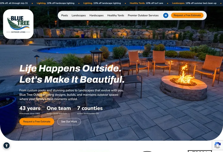 Blue Tree’s redesigned website