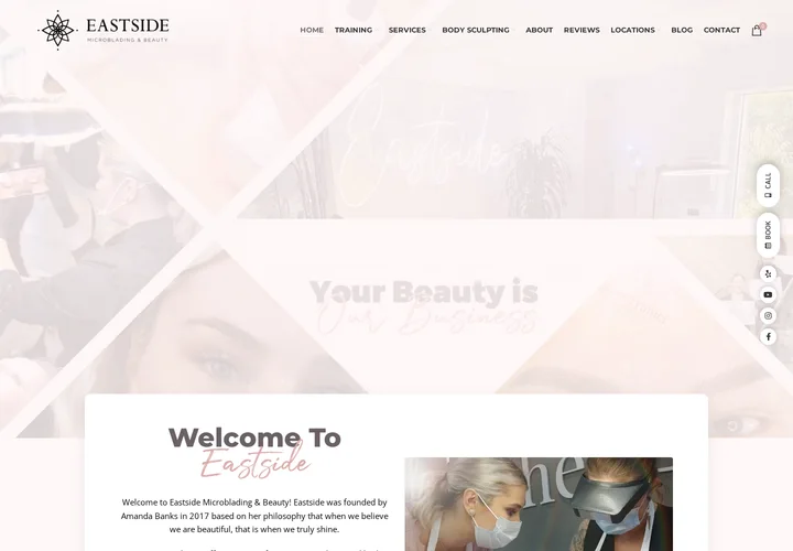 Eastside’s previous homepage