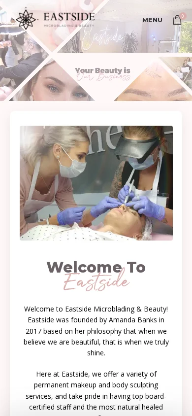 Homepage, before mobile layout