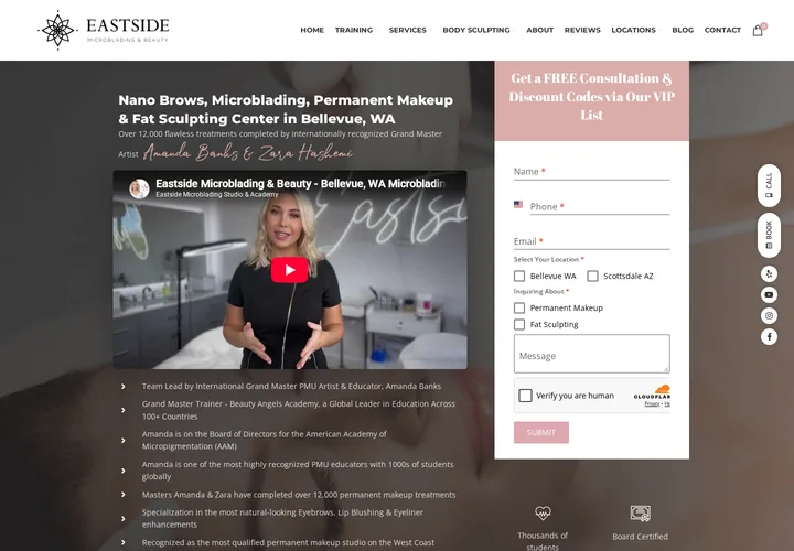 Original Eastside Microblading page, September 24, 2026