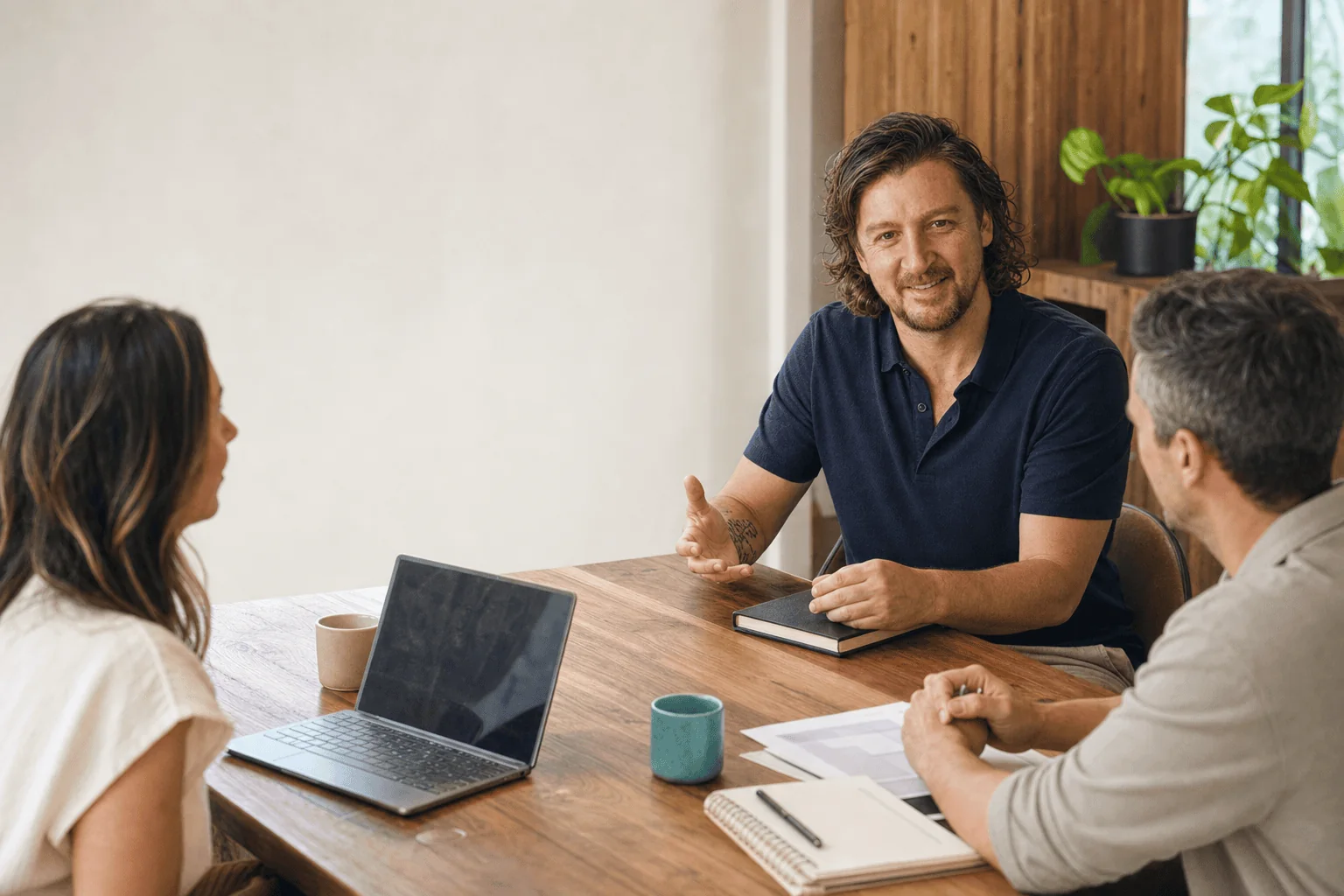 Jason Spencer in a client strategy session